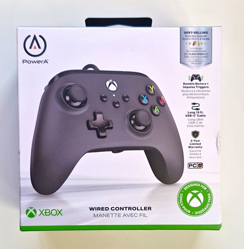 Powera wired controller black - controller,