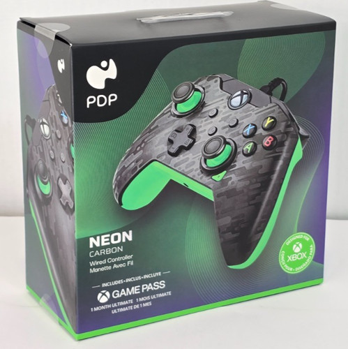 Xbox wired controller - wired, neon